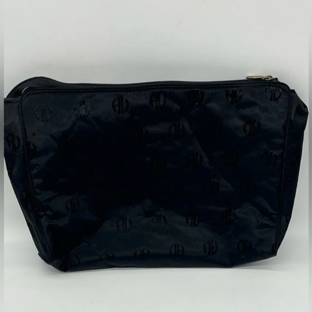 adrienne vittadini toiletry bag monogrammed black